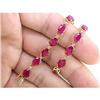 Image 1 : beautiful 19.25ctw ruby tennis bracelet set in #1526701
