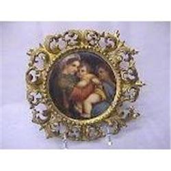 Mother and The child porcelain plaque #1526739