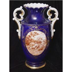 20  Cobalt Blue Porcelain Urn #1526758