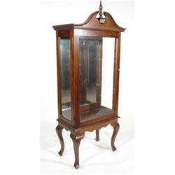 SM FRENCH VICTORIAN CHINA CURIO MIRROR CABINET #1527111