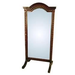 ANTIQUE VICTORIAN FULL LENGTH DRESSING MIRROR #1527112