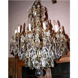 Breathtaking French Bronze and Crystal #1538169