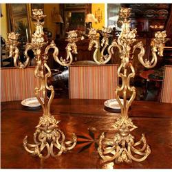 Beautiful Pair of 19th Century Candelabras #1538171