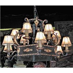 Coool French Art Deco Iron Chandelier #1538172