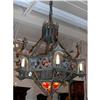 Image 1 : Vivid French Forged Iron Chandelier #1538189