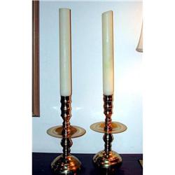 Terrific Pair of Brass Candlesticks #1538193