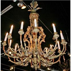Elegant French Bronze Chandelier #1538201