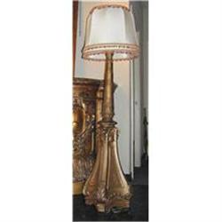 Chic French Giltwood Floor Lamp #1538205