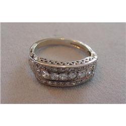 Art Deco Diamond & 18K White Gold Ring #1538255