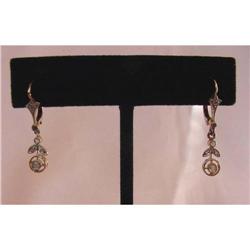 Art Nouveau Diamond Earrings #1538311