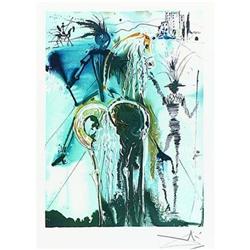 Signed in the plate 18 color lithograph by Dali#1538344