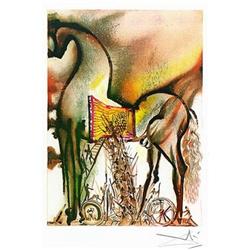 Signed in the plate 18 color lithograph by Dali#1538354