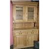 Antique Pine Cupboard Hutch Cabinet #1538470