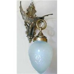 Pair of Antique Bronze Victorian Sconces #1538490