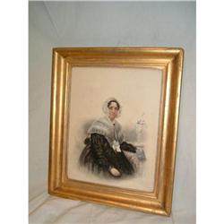 English watercolor, portrait of Mary Way, #1538605