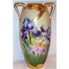 Image 1 : Hand Painted Iris Decorated Large Vase #1538611