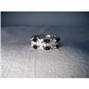 Image 1 : Estate 14K WG Sapphire Diamond Filigree Band #1538727