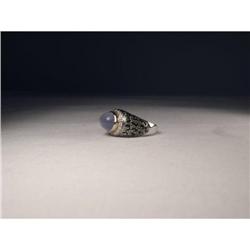 18K Hidalgo Diamond Chalcedony Leopard Ring #1538760