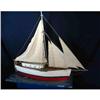 Vintage Wooden Folk Art Sailboat & Crew Ship #1538842
