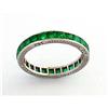 Vintage French cut Emerald band #1538943