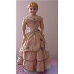 Doll China Parian  Kling Co. 186  Blonde 15" #1538946