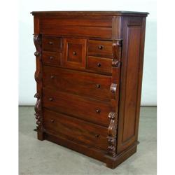 VICTORIAN ANTIQUE 9 DR CHEST OF DRAWERS DRESSER#1539014