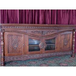 VICTORIAN WALNUT SIDEBOARD SERVER CREDENZA #1539019