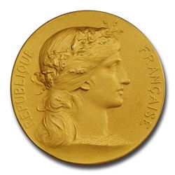(1880 to Date) France Gold Medal SP-69 PCGS (Matte)