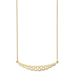 14k Yellow Gold Polished Fancy Necklace - 18 in.