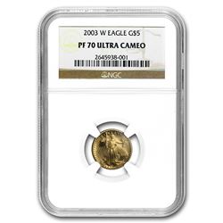 2003-W 1/10 oz Proof Gold American Eagle PF-70 NGC