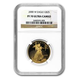 2000-W 1/2 oz Proof Gold American Eagle PF-70 NGC