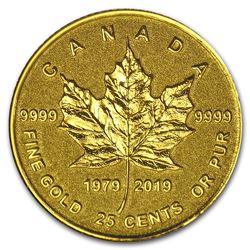 2019 Canada 1/2 Gram Pf Gold $0.25 40th Anniv of the GML
