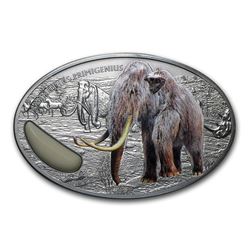 2015 Niger 2 oz Silver 1500 Francs Wooly Mammoth