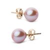 Image 1 : Elite Collection Lavender Freshwater Pearl Stud Earrings, 7.5-8.0mm