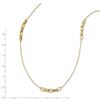 Image 2 : 14k Yellow Gold Polished Fancy Link Necklace - 24 in.