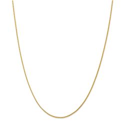14k Gold 1.5 mm Diamond-cut Wheat Chain Necklace - 18 in.