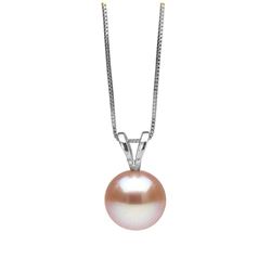 Pink Freshwater Classic Solitaire Pearl Pendant