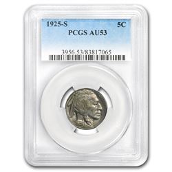 1925-S Buffalo Nickel AU-53 PCGS