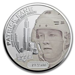 2017 Grandeur 1 oz Silver Hockey: Kane (Frosted)