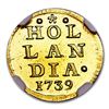 Image 2 : 1739 Netherlands Gold Stuiver MS-66 NGC