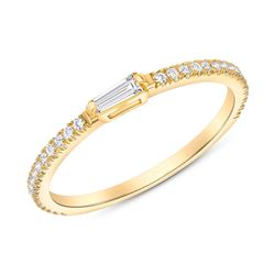 Natural 0.52 CTW Royalty Marquise & Round Diamond Ring 18KT Yellow Gold