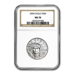 2004 1/2 oz Platinum American Eagle MS-70 NGC