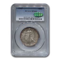 1947 Walking Liberty Half Dollar MS-66 PCGS CAC