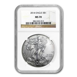 2014 Silver American Eagle MS-70 NGC