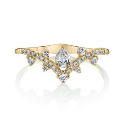 Natural 0.42 CTW Royal Diamond Ring 14KT Yellow Gold