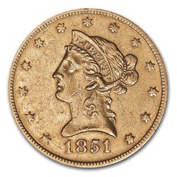 1851-O $10 Liberty Gold Eagle XF