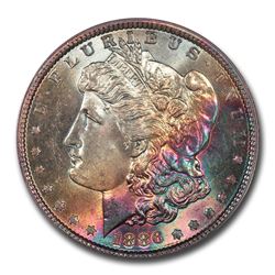 1886 Morgan Dollar MS-65 PCGS (Beautiful Toning)
