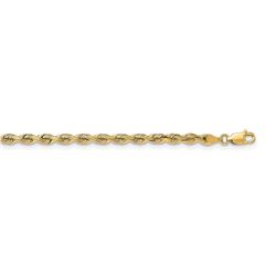 14k Yellow Gold 4.0 mm Silky Rope Chain - 20 in.
