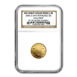 2006-S Gold $5 Commem San Francisco Old Mint PF-70 NGC