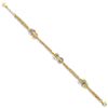 Image 2 : 14K Two-tone w/.5in ext. Fancy Bracelet - 7 in.